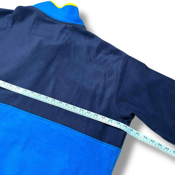COLUMBIA Back Bowl Full Zip Fleece Jacket Mens 2XL Blue Yellow Vintage Style $95 - Picture 9 of 10